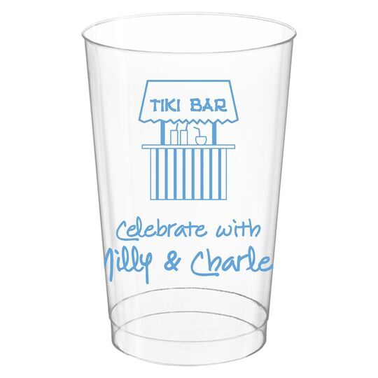 Tiki Bar Clear Plastic Cups